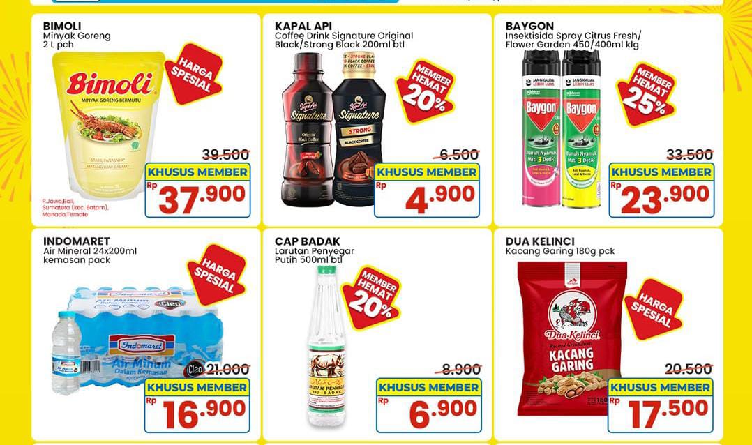 Promo Indomaret Spesial Member, Dapatkan Diskon Potongan Harga Kebutuhan Hari Ini 