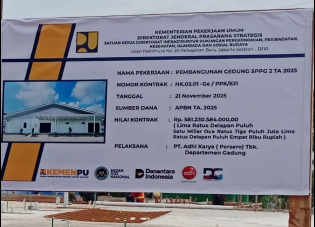 Ketua Komisi II DPRD Way Kanan Pertanyakan Proyek Gedung SPPG 2 Negara Batin
