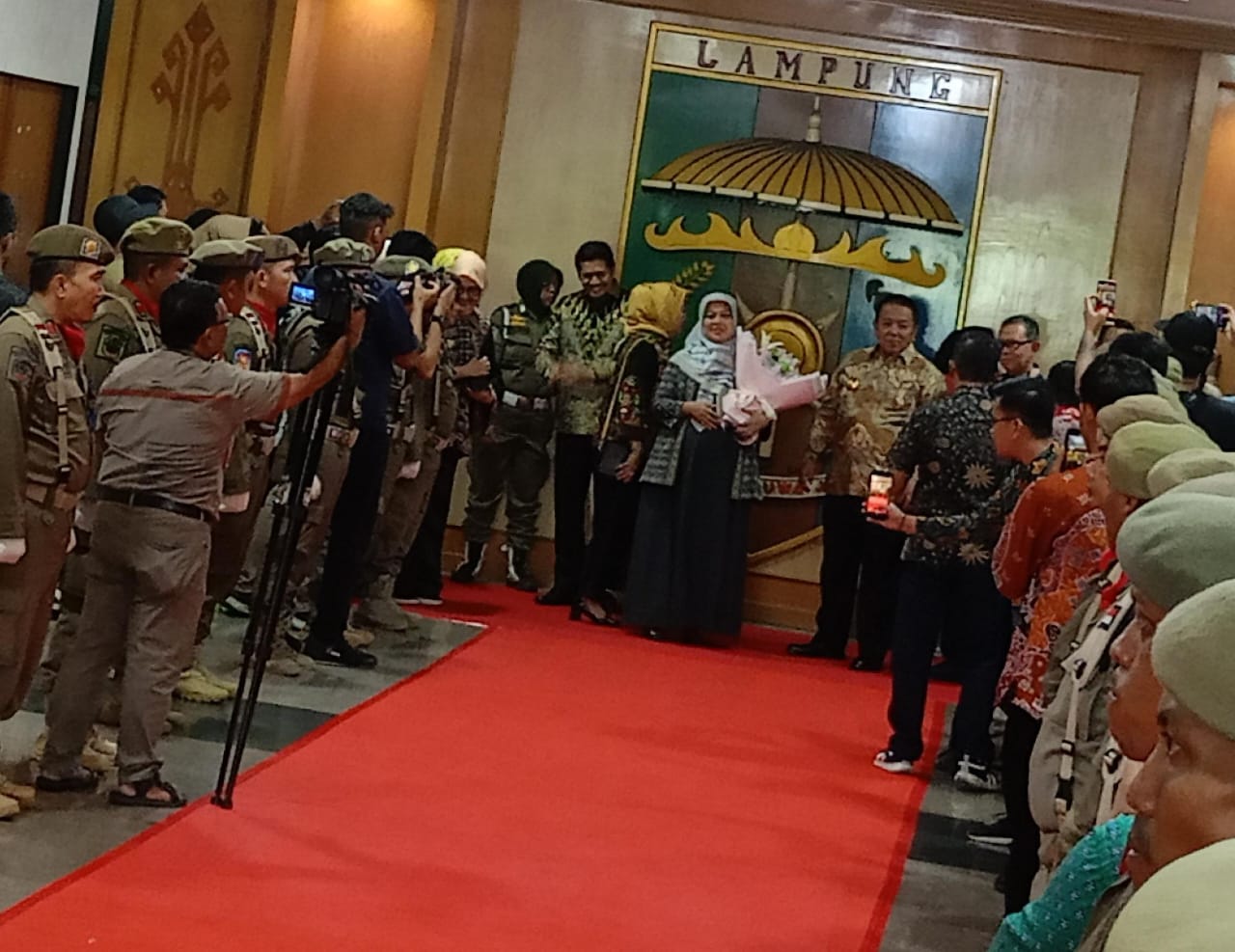 Pelepasan Wakil Gubernur Lampung, Chusnunia Chalim Sampaikan Terima Kasih Atas Kesempatan Yang Diberikan