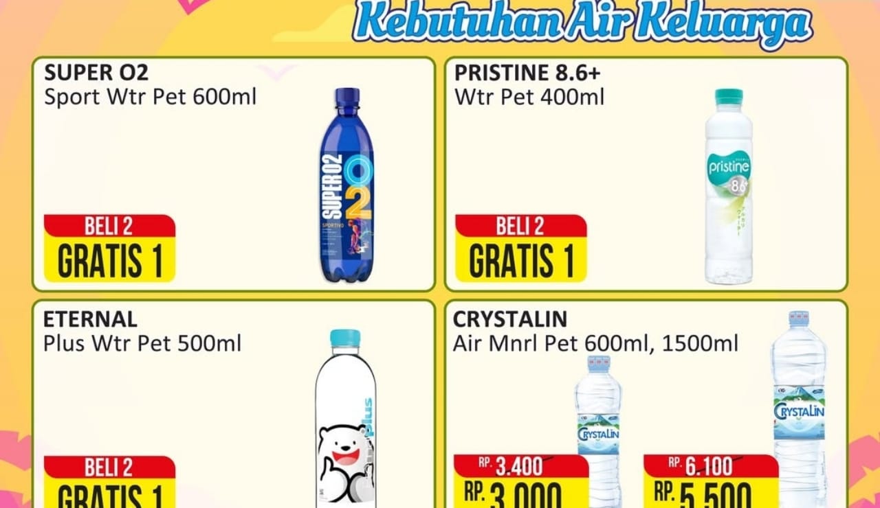 Mineral Water Fair, Penuhi Kebutuhan Air Keluarga Dalam Promo Alfamart Hari Ini, Cek Katalognya
