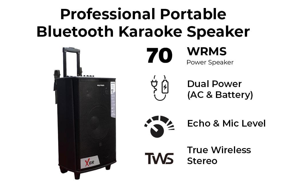 Speaker Aktif Polytron PAS PRO10F7 Berkualitas Tahan Lama, Fitur Audio Power Output Capai 100 WRMS 