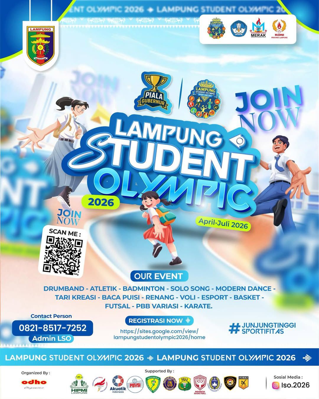 Lampung Student Olympic 2026 Kembali Digelar, Wadah Bakat Olahraga dan Seni Pelajar