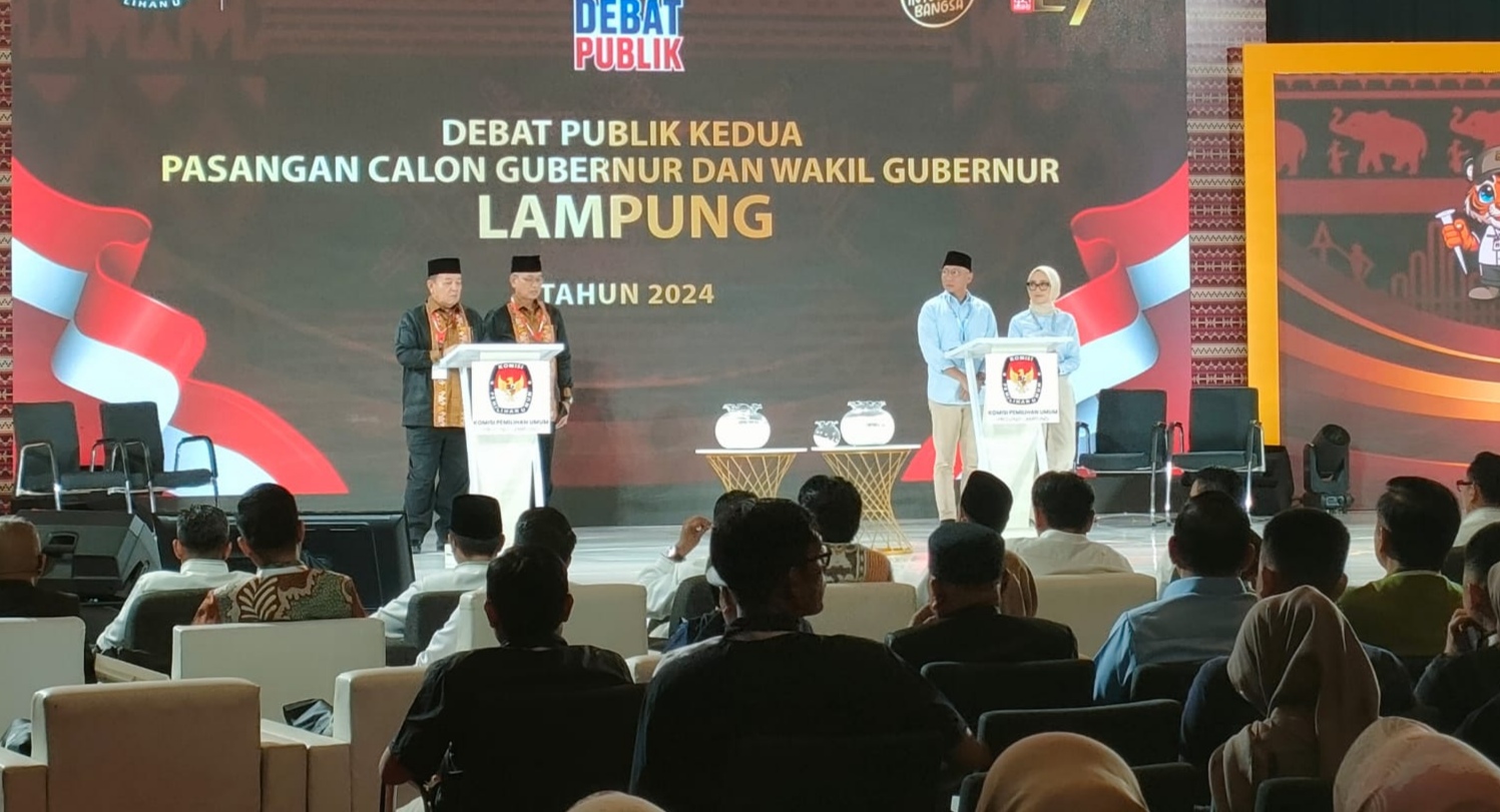 Debat Kedua Pilgub Lampung, Dua Paslon Siap Adu Gagasan 