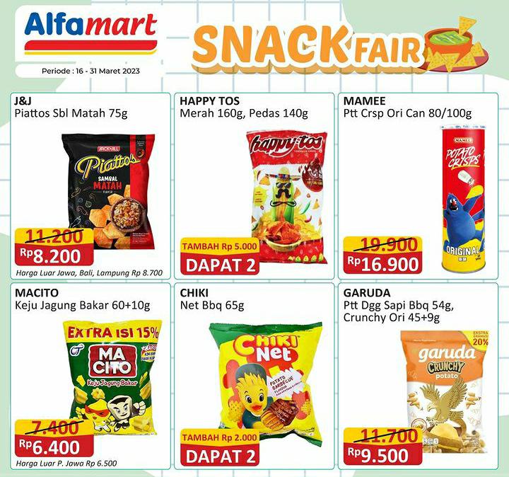 Cek Promo Snack Fair di Alfamart, Periode Sampai 31 Maret 2023 