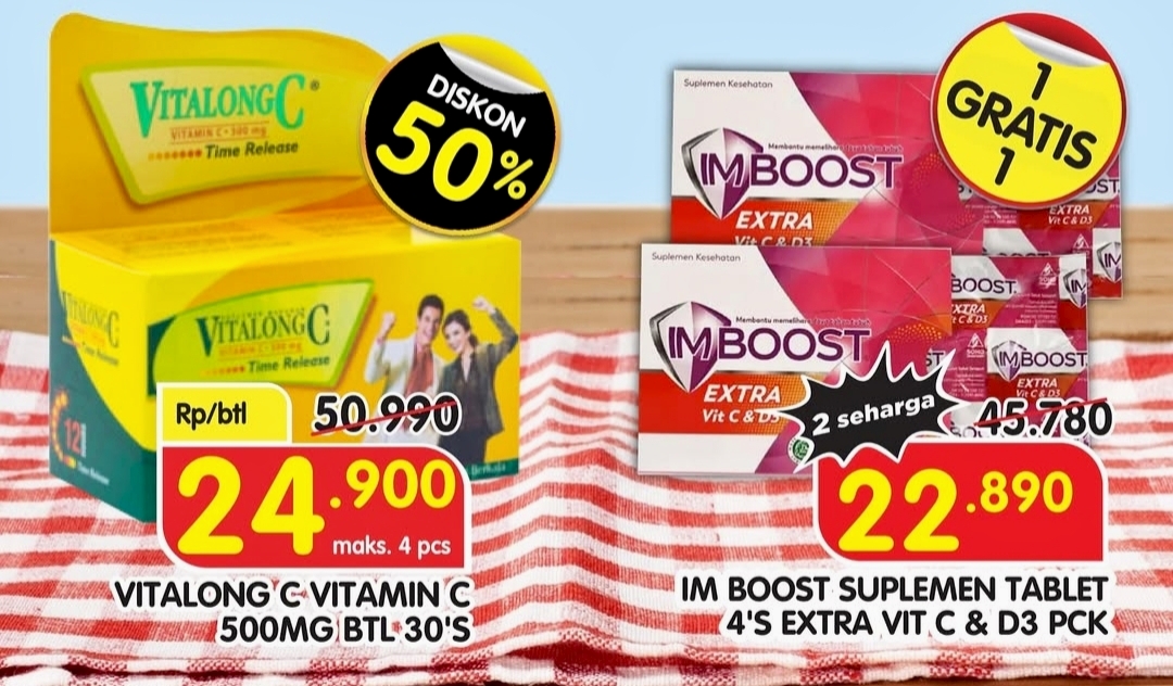 Promo 7.7 Superindo Healthy Kit Diskon Up to 50 persen Dan Buy 1 Get 1, Super 7uli Hematnya 7uara