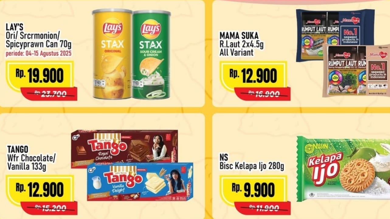 Promo Cemilan Spesial Akhir Pekan di Alfamart, Mood Booster Dijamin Termurah!