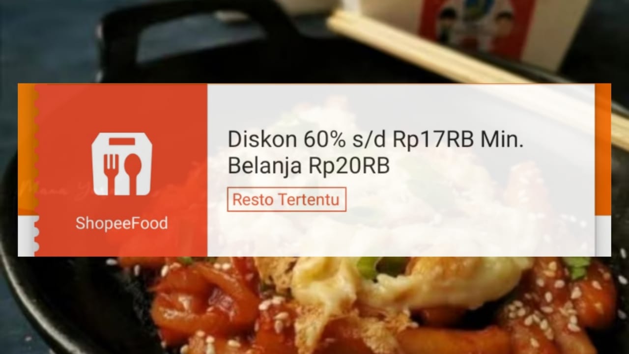 Promo Jajanan Korea di ShopeeFood, Klaim Voucher Diskonnya Untuk Dapat Potongan Harga Sampai 60 Persen