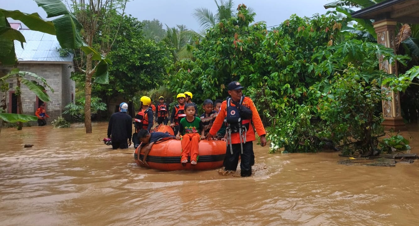 BPBD Tanggamus Lakukan PPE, Warga Terdampak Banjir Bandang Diimbau Mengungsi 