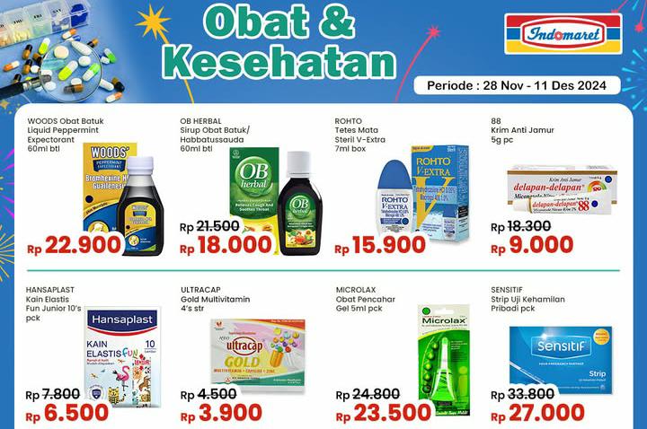 Promo Indomaret Spesial Produk Kesehatan, Ada Diskon Obat Tetes Mata Rp 15 Ribu