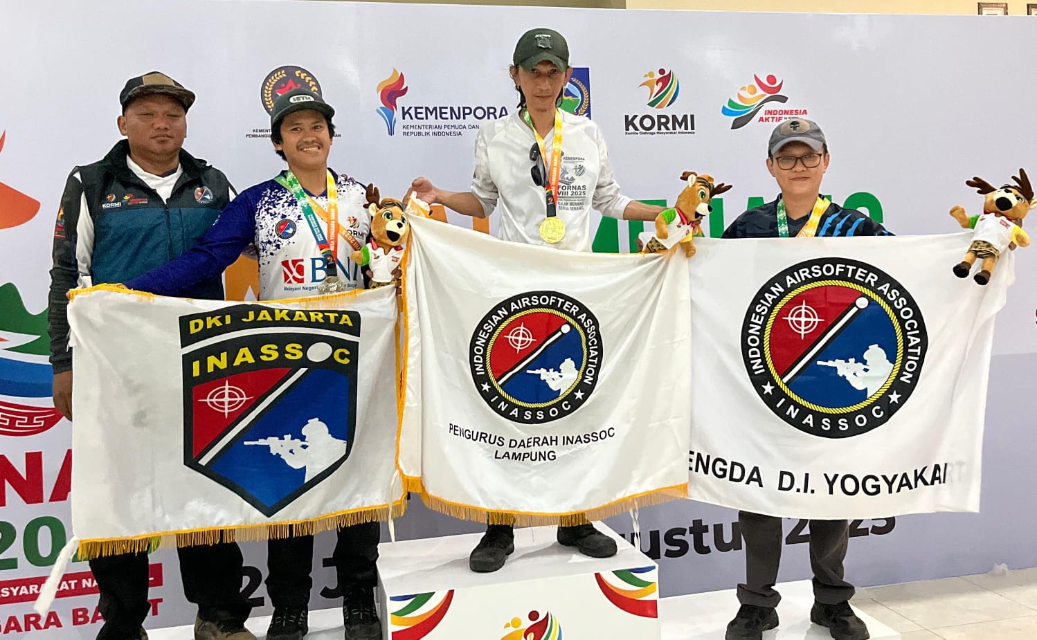 Atlet Airsoft Kota Metro Sabet Dua Emas di Fornas VIII NTB