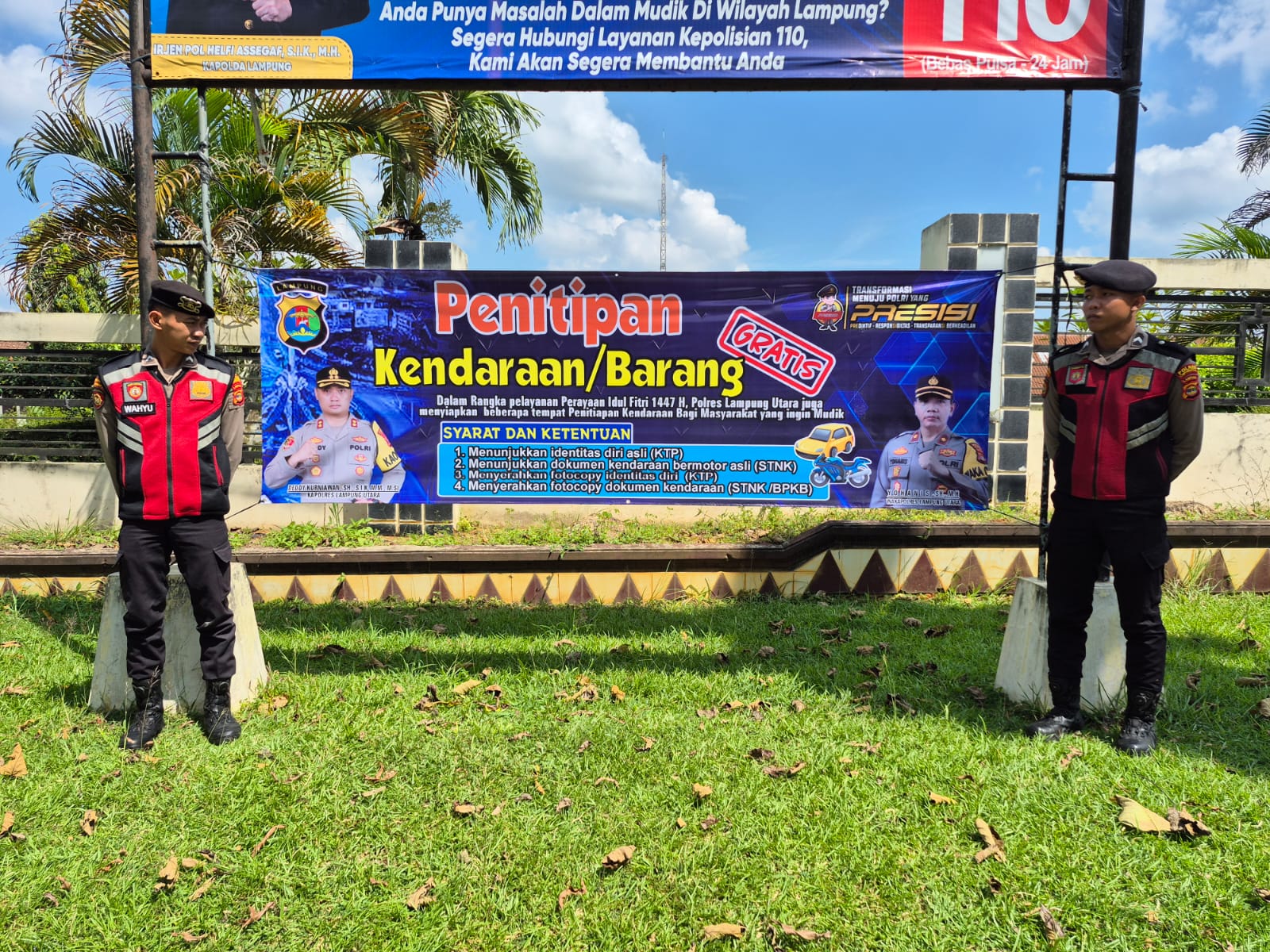 Polres Lampung Utara Buka Layanan Penitipan Barang Gratis Jelang Mudik Lebaran