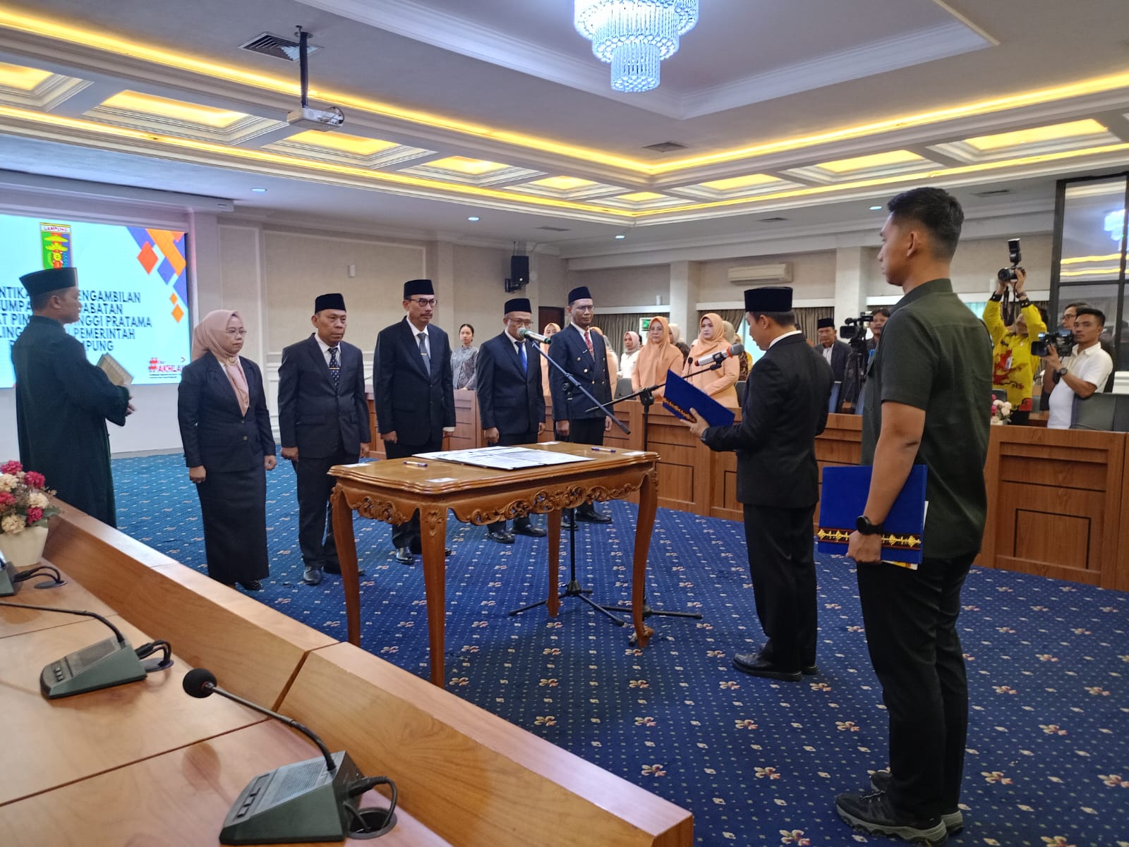 Gerbong Mutasi Pemprov Lampung Kembali Bergerak, Lima Pejabat Eselon II Resmi Dilantik