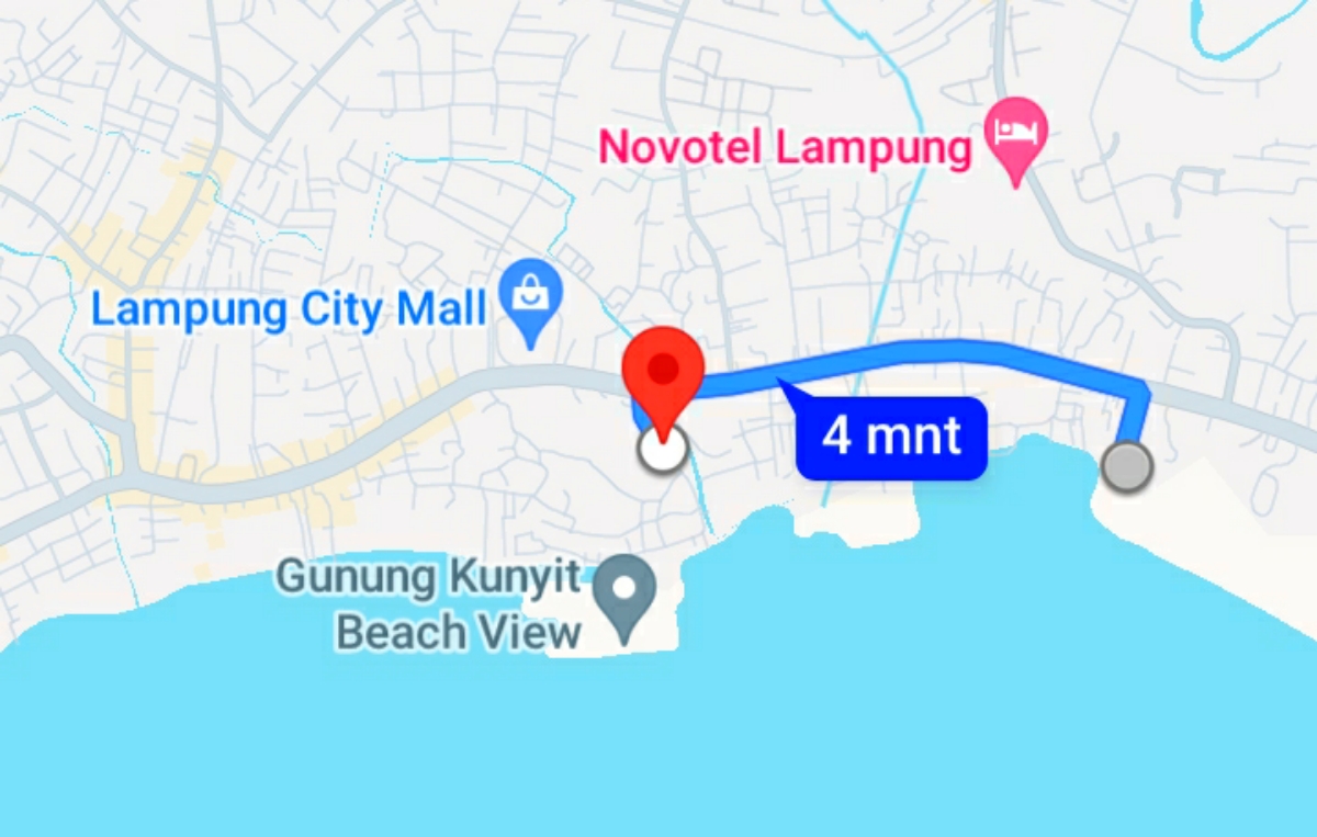 2 Rute Menuju Lokasi Pantai Gunung Kunyit, Destinasi Wisata Tersembunyi di Pesisir Kota Bandar Lampung