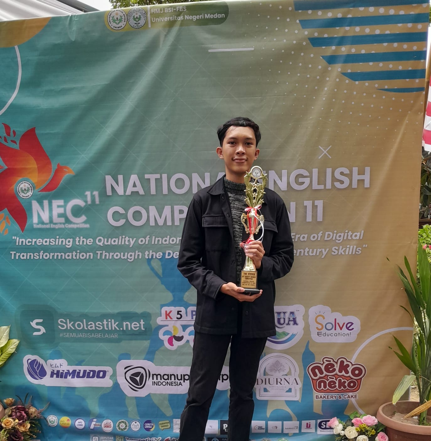 M. Vahry Lilam Putra, Mahasiswa Sastra Inggris Teknokrat Juara Nasional Speech di UNIMED