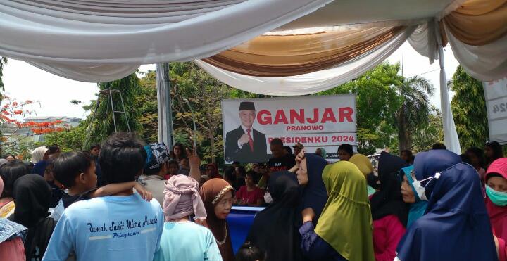 Pendekatan Ganjar-Mahfud untuk Rakyat, Relawan Ganjarist Lampung Adakan Makan Murah dan Kumpul Bareng