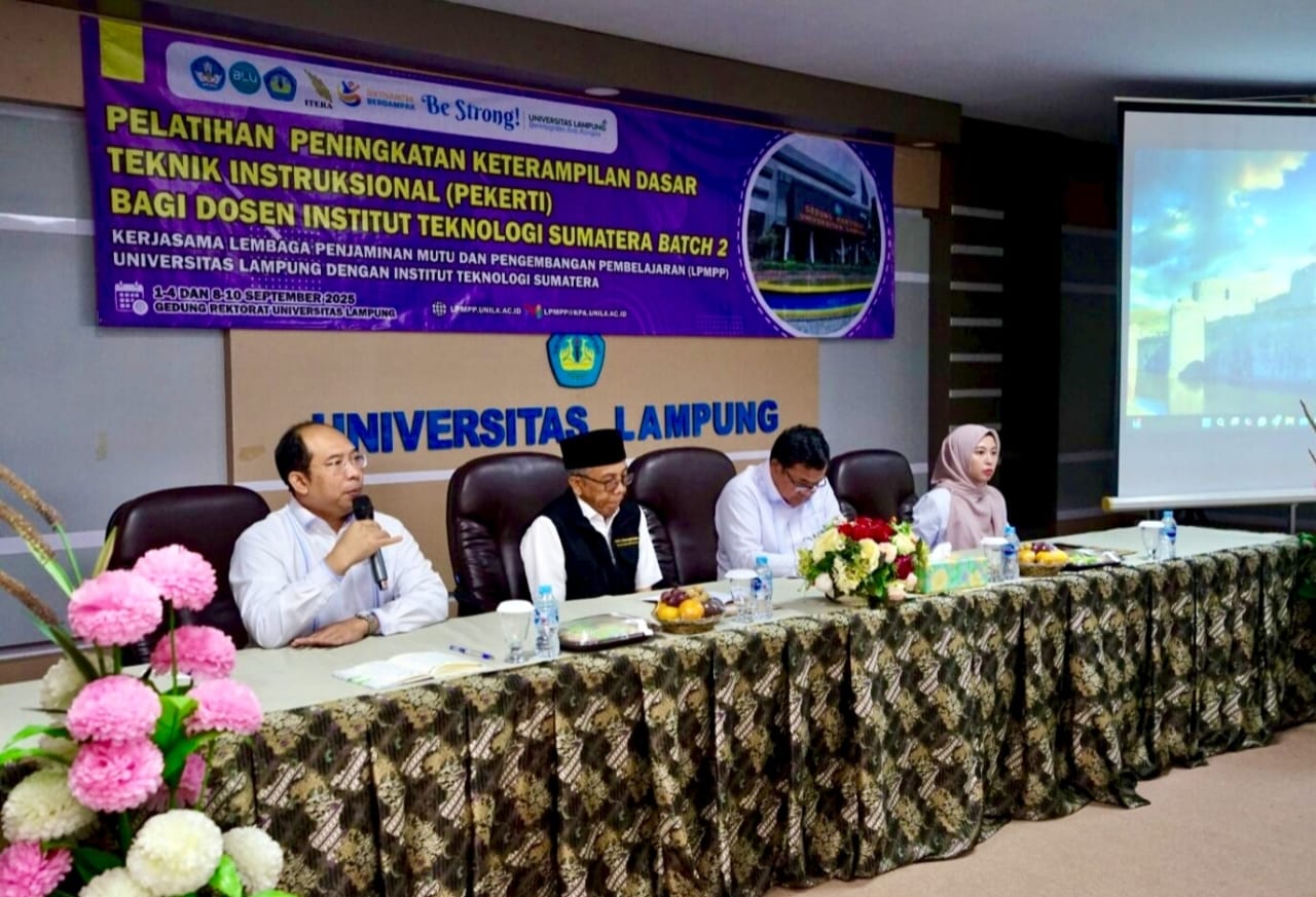 100 Dosen Baru Itera Jalani Pelatihan Pekerti Batch 2 di Unila 