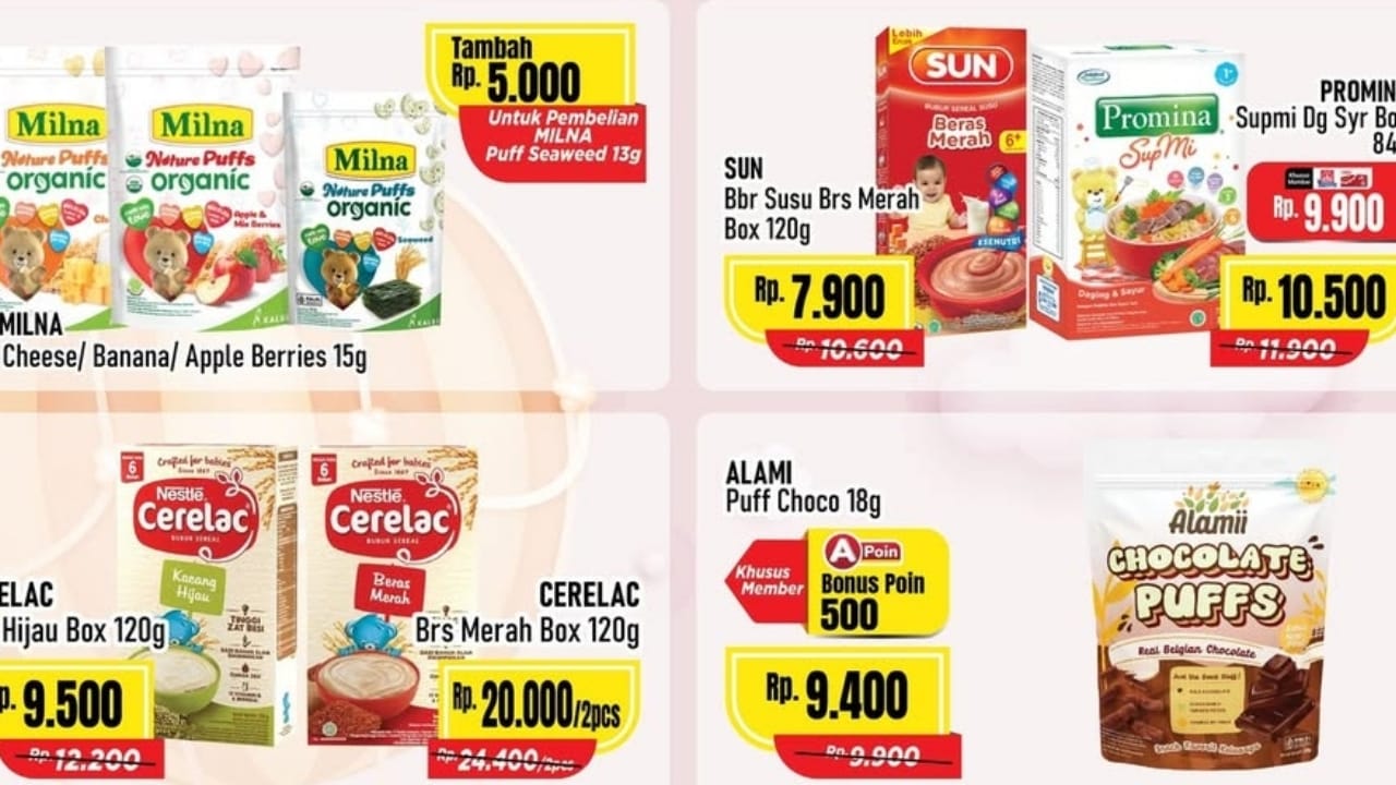 Belanja Murah Produk Makanan si Kecil di Alfamart, Ada Diskon Hingga 25 Persen! Ini Katalognya
