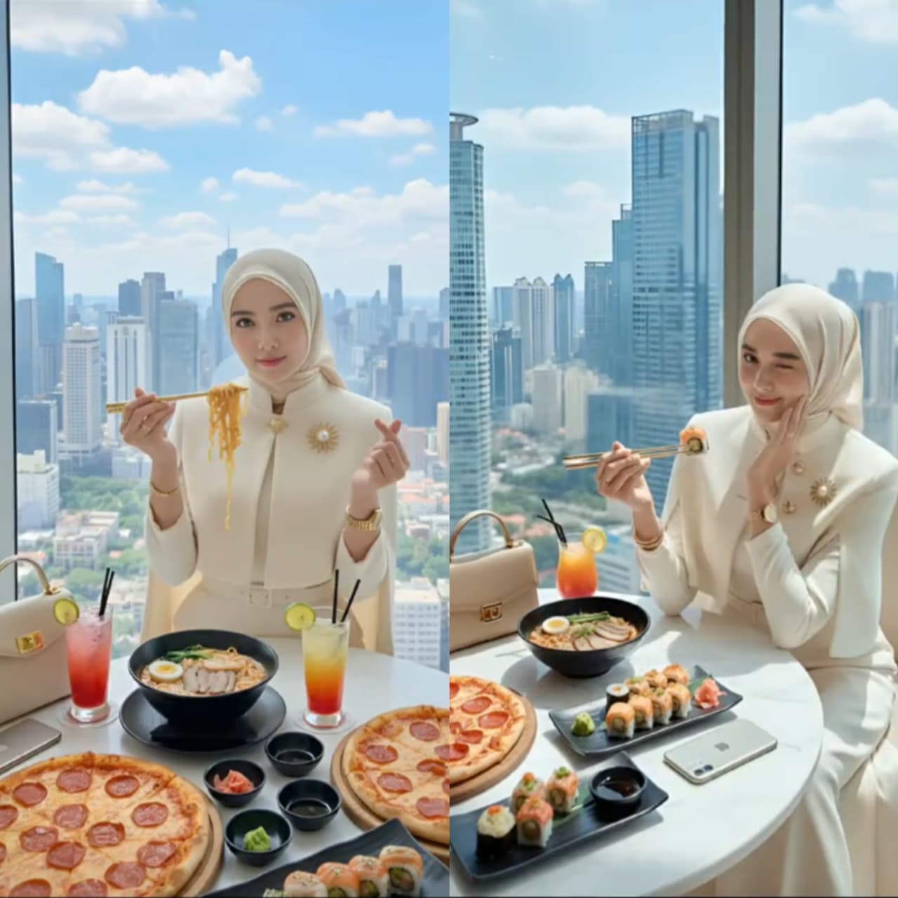 Coba Prompt Gemini AI Ini, Rasakan Mewahnya Makan Siang di Restoran Pencakar Langit!