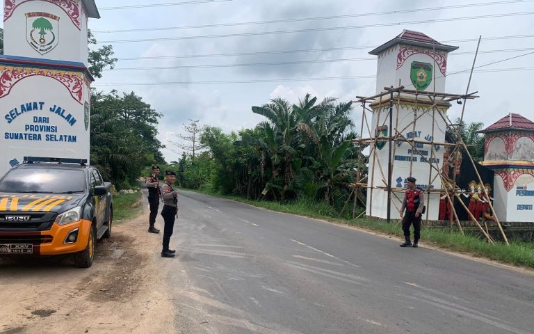 Respon Aksi Premanisme di Perbatasan OKI-Lampung, Polres Mesuji Tempatkan Personel Guna Cegah Pelemparan Batu
