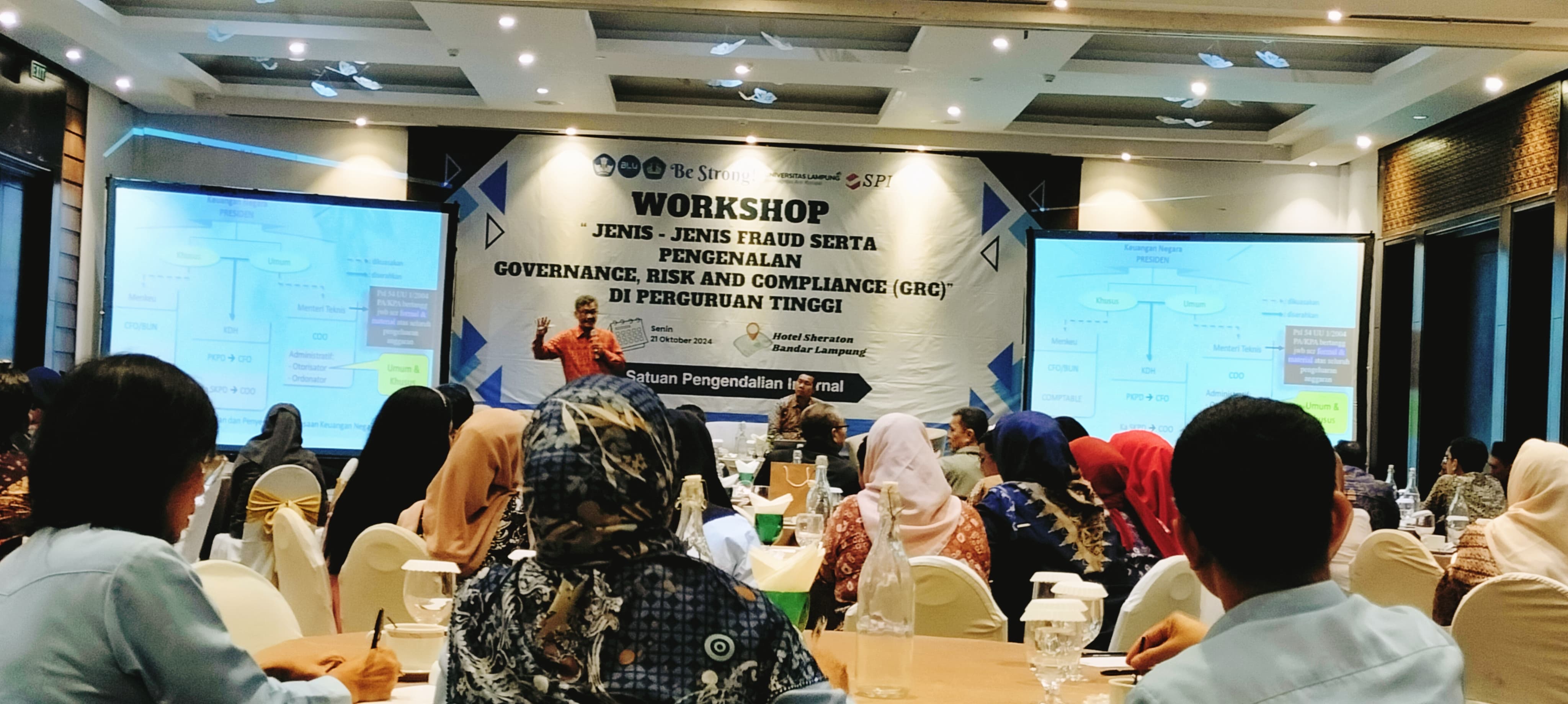 Perkuat Manajemen Resiko di Unila, SPI Unila Gelar Workshop Jenis-Jenis Fraud Serta Kenalan Program GRC 