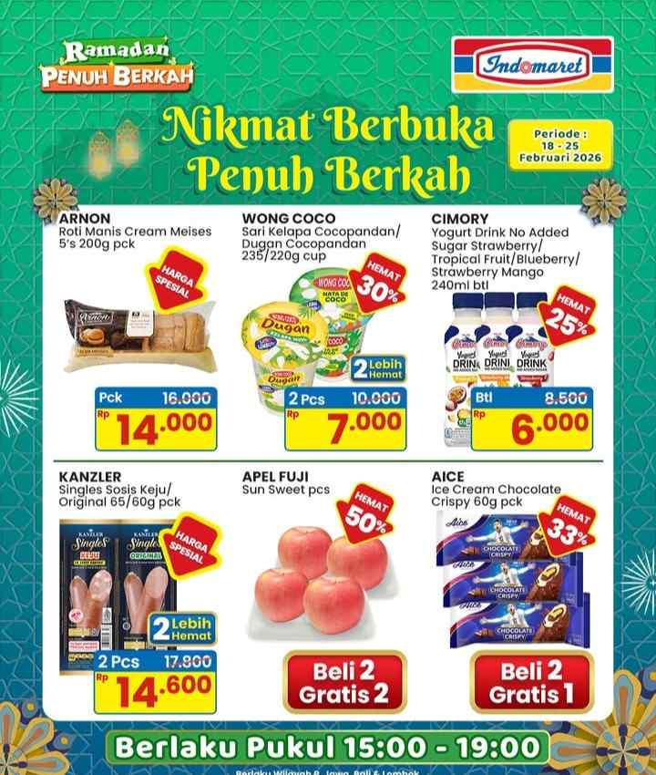 Manfaatkan Promo Indomaret Saat Jelang Buka Puasa Sampai Besok, Beli 2 Gratis 2 hingga Hemat 50 Persen