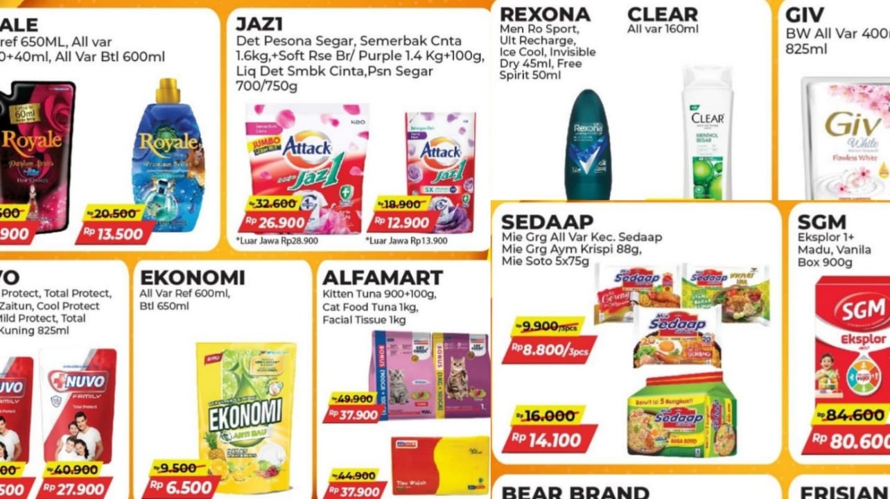Promo Paling Murah Sejagat dari Alfamart, Incar Produk Favorit Dengan Harga Terhemat di Hari Terakhir Penawara