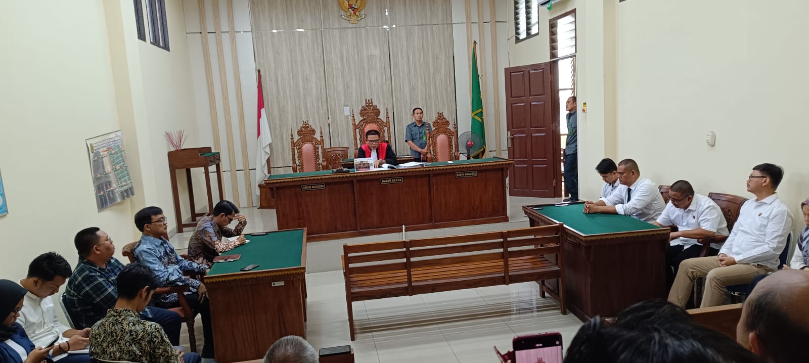 PN Tanjung Karang Tolak Permohonan Praperadilan Tersangka Agus Nompitu 