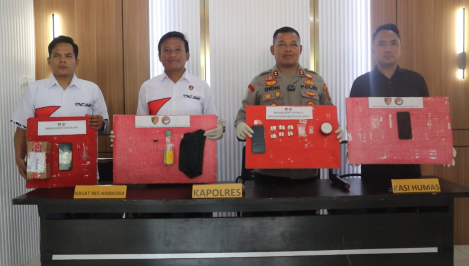 Polres Way Kanan Ungkap Lima Kasus Narkoba, Enam Tersangka Diamankan