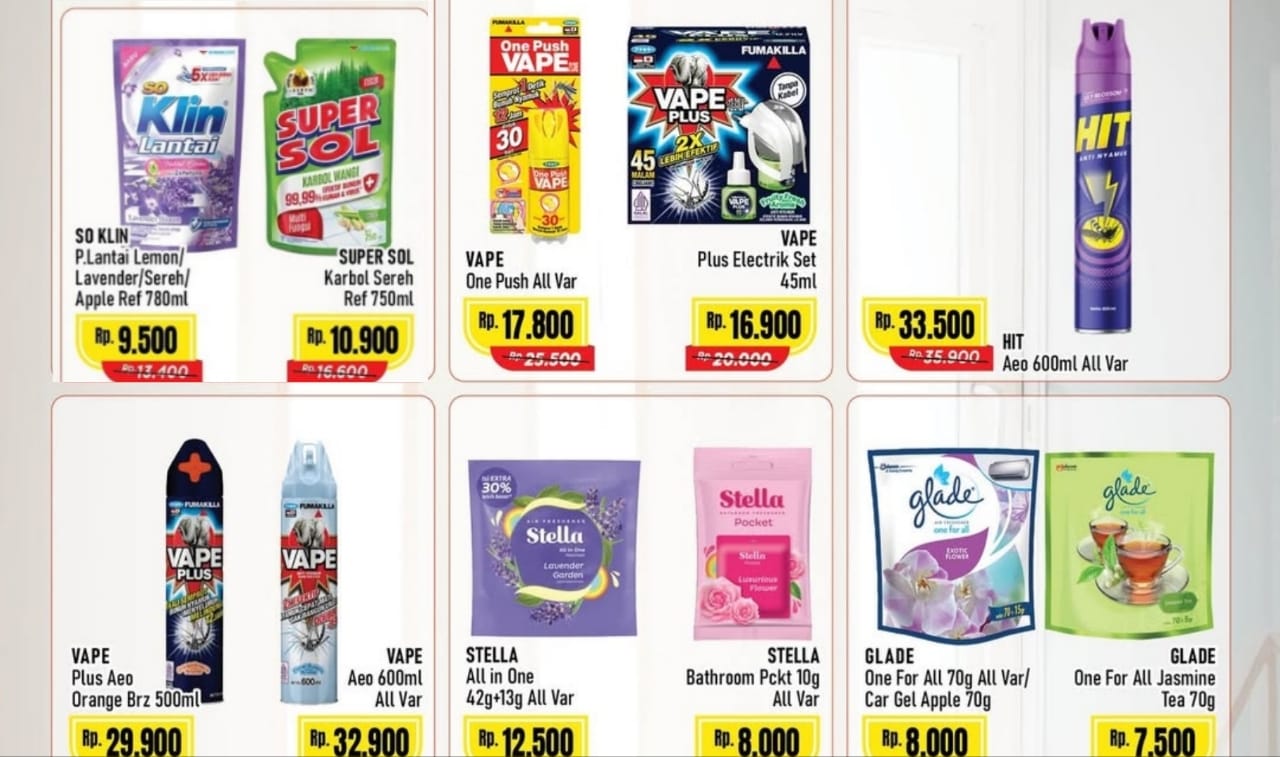 Belanja Murah Produk Pembersih Lantai dan Pengharum Ruangan di Alfamart, Harga Dijamin Super Hemat!