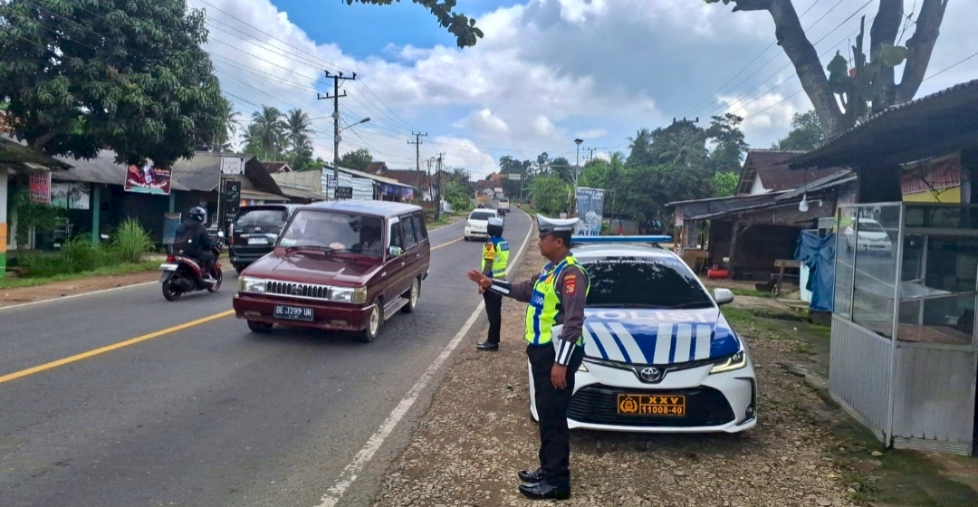 Polres Pringsewu Catat 510 Pelanggaran Lalu Lintas Dalam Tiga Hari Operasi Keselamatan Krakatau