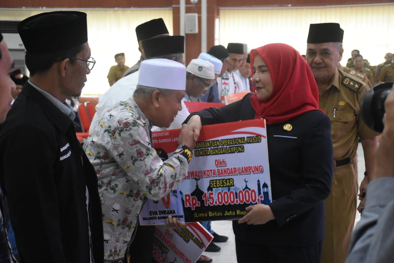 Bansos Operasional Masjid di Bandar Lampung Disalurkan, Ternyata Begini Cara Mendapatkannya