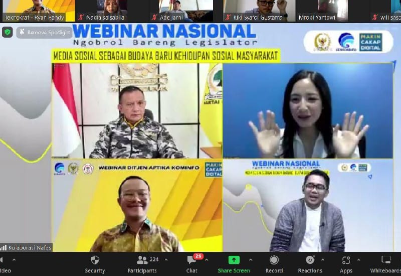 Dosen UTI Jadi Pembicara Webinar Bersama Komisi I DPR RI