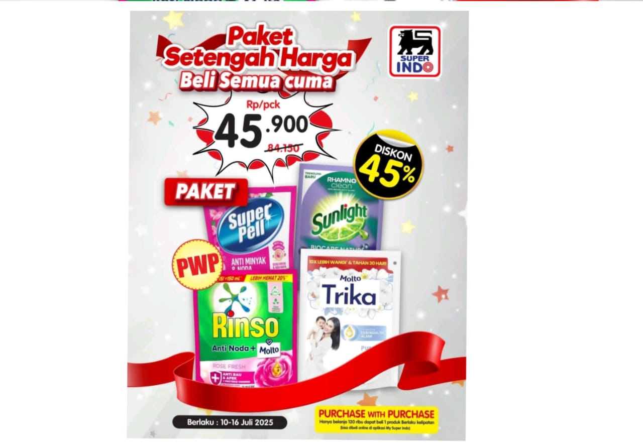 Promo Superindo 10-16 Juli 2025, Beli Banyak Lebih Hemat untuk Susu UHT Hingga Deterjen