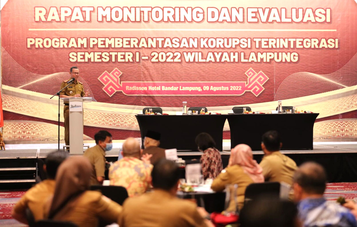 Capaian Pencegahan Korupsi Provinsi Lampung di Atas Rata-rata Nasional