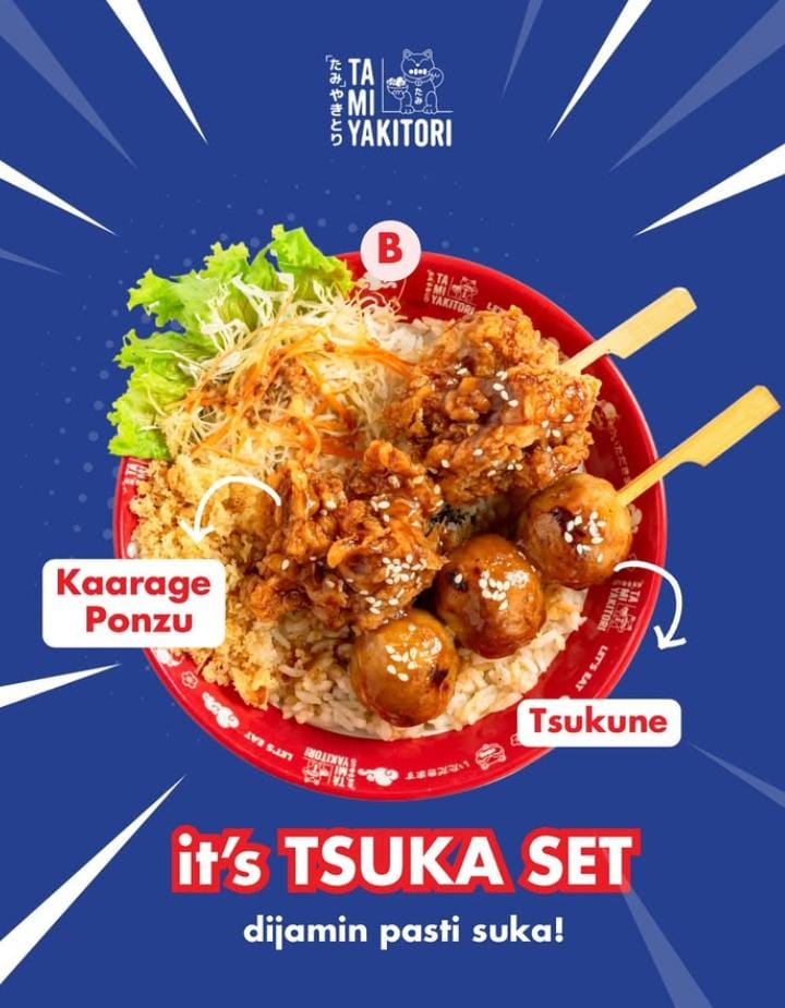 Gila! Menu Tsuka Set Tami Yakitori Jadi Rp 1 Ribu Aja Lewat Aplikasi Yup