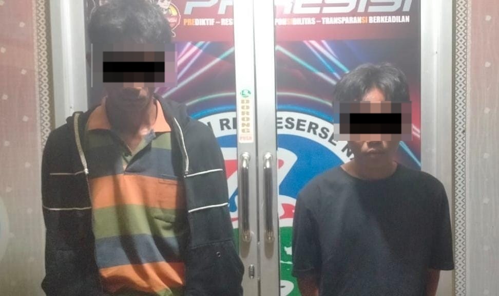 Polres Waykanan Tangkap Dua Pelaku Diduga Edarkan dan Pakai Sabu