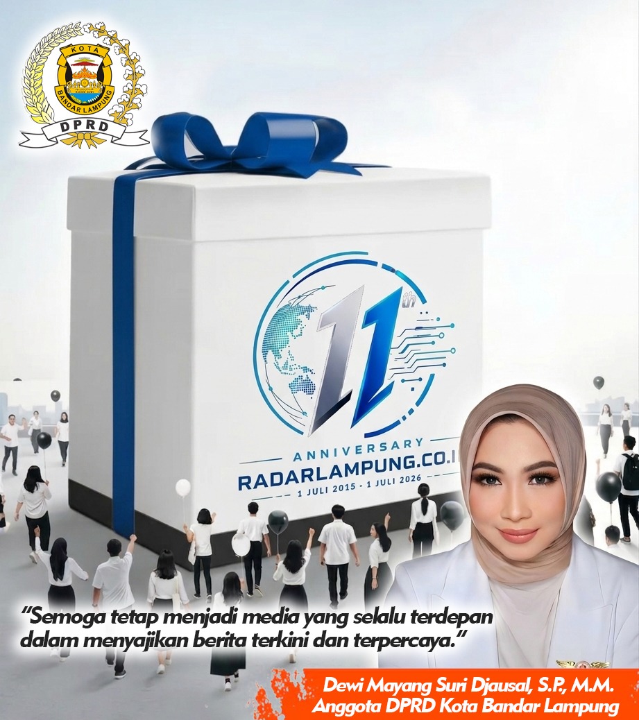 Dewi Mayang Suri Djausal: Selamat dan Sukses HUT ke 11 Radar Lampung Online 