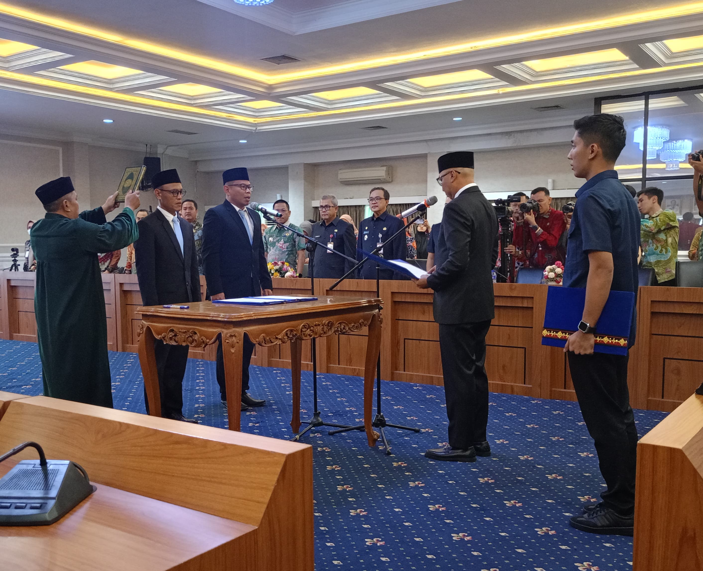 Gubernur Lampung Lantik Kepala BKD dan Bappeda