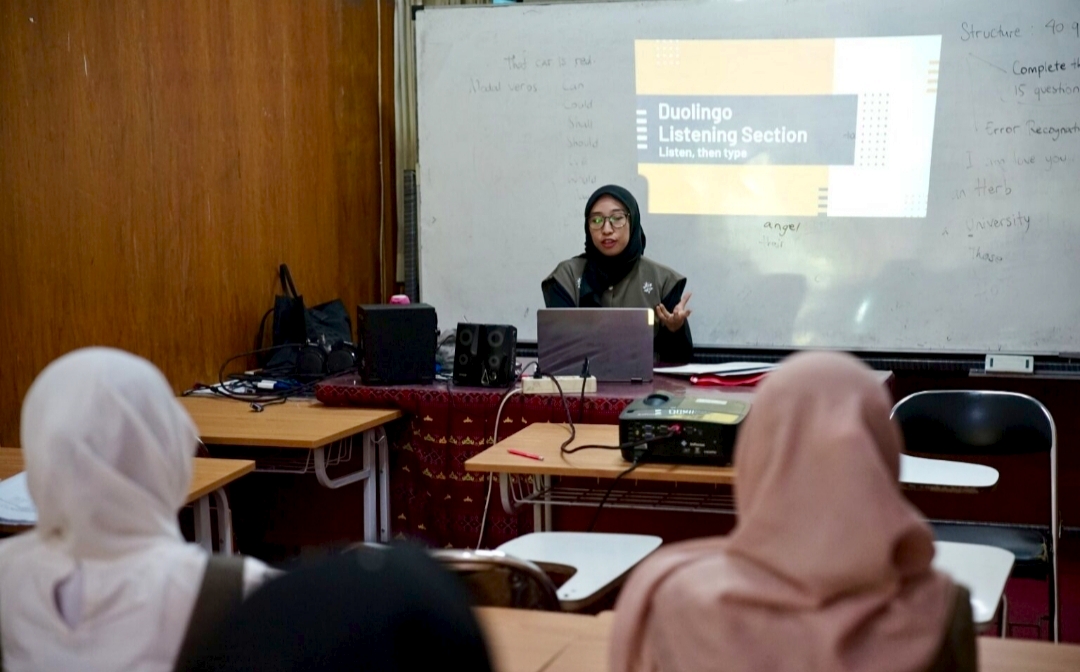 Dorong Peningkatan Kemampuan Bahasa Inggris Mahasiswa, UPT Bahasa Unila Buka Kelas Duolingo