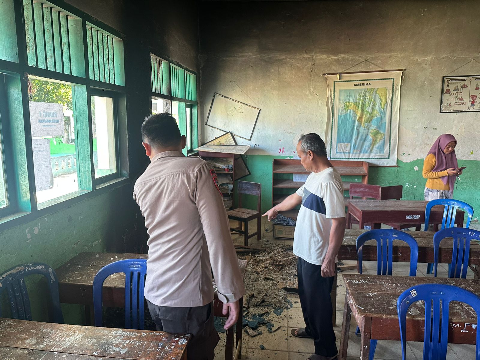 Polsek Bukit Kemuning Buru Pelaku Perusakan Sekolah Dasar