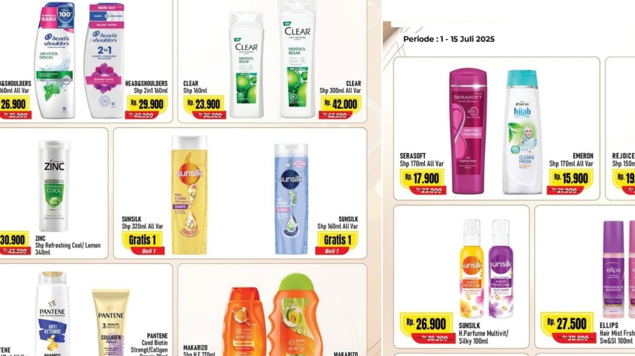 Hair Care Fair Diskon 50 Persen Dalam Promo Alfamart Hari Ini, Cek Daftar Produknya