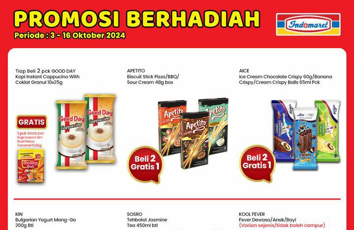 Promo Indomaret Rabu 9 Oktober 2024, Beli Kebutuhan Sampai Cemilan Bisa Dapatkan Hadiah Spesial, Ini Daftarnya