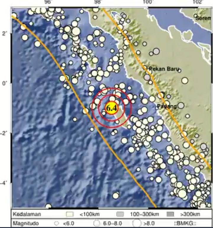 Gempa Susulan Guncang Kepulauan Mentawai Sumatera Barat