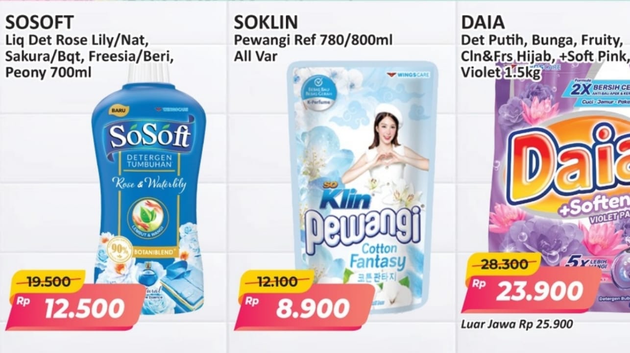 Promo JSM Alfamart Edisi Deterjen Murah, Ada Pewangi Pakaian Hanya Rp8.900! Cek Katalognya