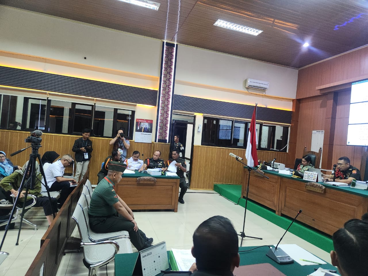 Dua Oknum TNI Jalani Sidang Perdana Kasus Penembakan Polisi di Way Kanan