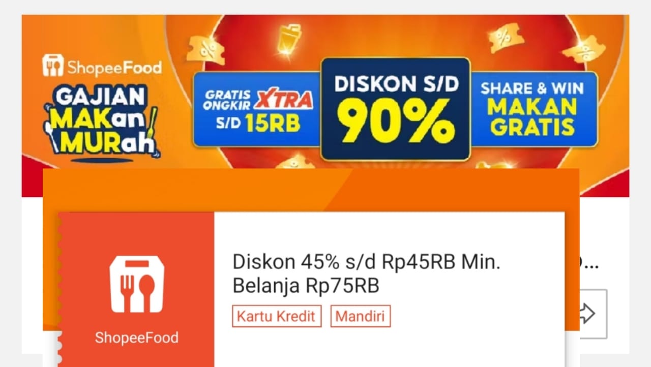 Diskon Hingga Rp45 Ribu di Promo ShopeeFood Hari Ini, Klaim Sekarang Untuk Makan Siang Lebih Kenyang!