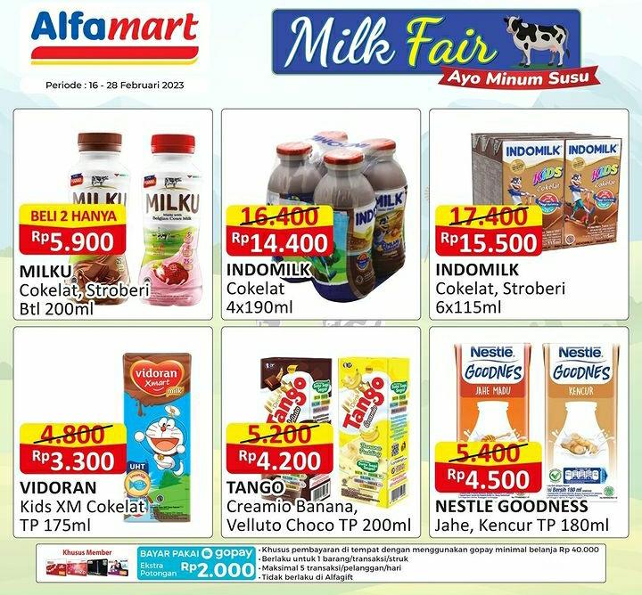 Cek Promo Milk Fair dari Alfamart, Periode 16 Sampai 28 Februari 2023 