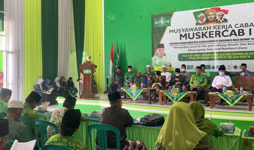 Buka Muskercab Ke-1 PCNU, Bupati Tanggamus Sampaikan Sejumlah Harapan