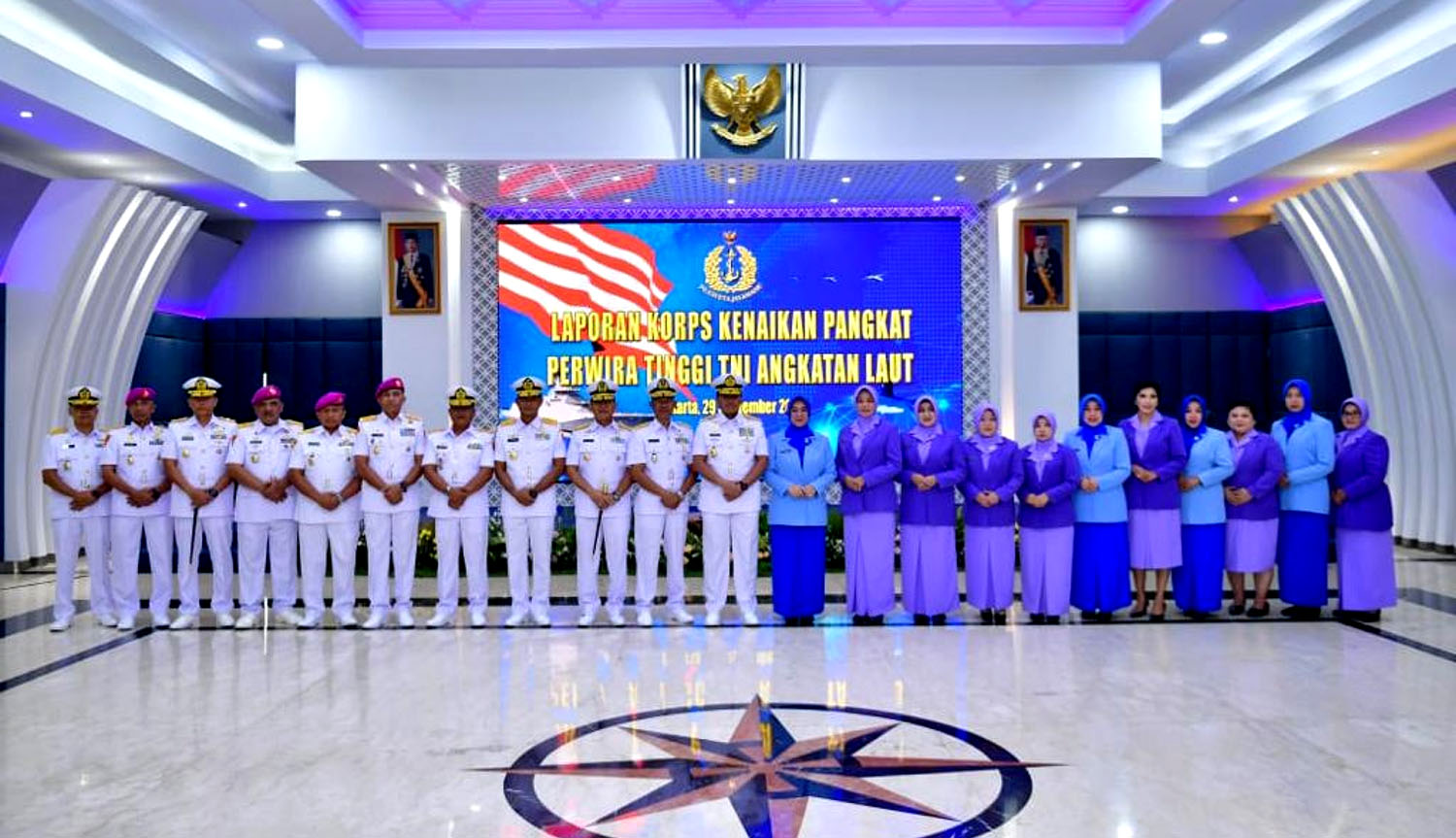 17 Perwira Tinggi TNI Angkatan Laut Naik Pangkat, Satu Jadi Jenderal Bintang Tiga