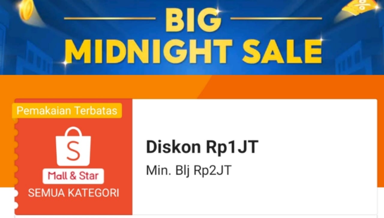 Belanja Produk Shopee Mall & Star Bisa Dapat Diskon Rp1 Juta? Begini Cara Klaim Vouchernya